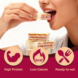 ProtiDIET Creamy Strawberry Protein Wafer - 10g Protein - Nutritious, Balanced, Healthy Snacks for Adults - 7 Wafer Bars Per Box