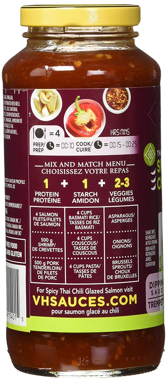 VH Spicy Thai Chili Dipping Sauce, 341ml/11.5oz, Jar, (Imported from Canada)