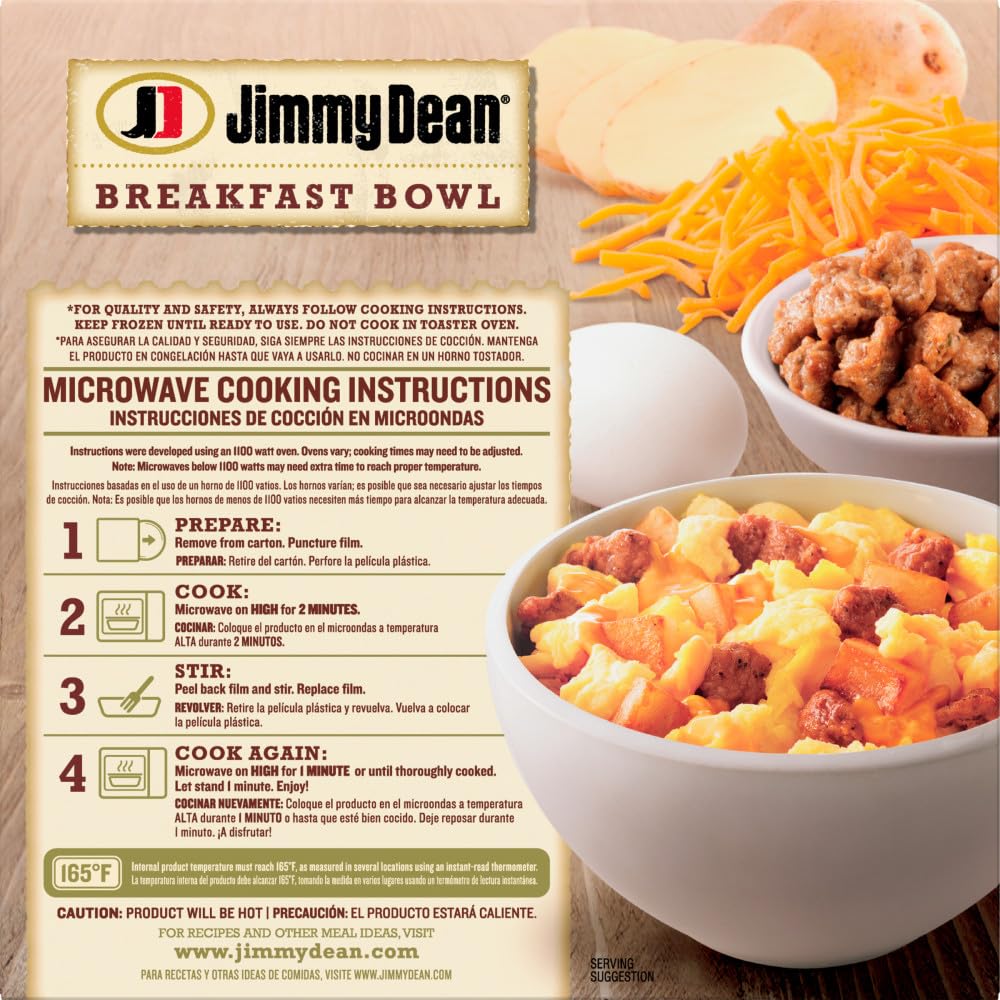 Jimmy Dean® Sausage, Egg & Cheese Breakfast Bowl, 7 oz