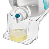 iDesign Laundry Detergent Holder, Liquid Detergent Stand for Laundry Room Organization, Clear