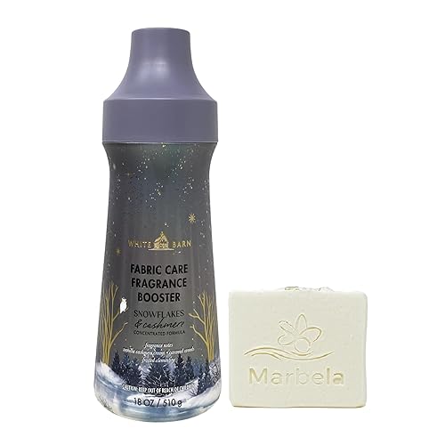 Bath & Body Works Snowflakes & Cashmere Fabric Care Fragrance Booster with a Natural Oats Bar Soap