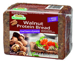 Mestemacher Walnut Protein Bread, 8.8 Oz - High Protein German Whole Grain Bread with Walnuts, High Fiber Dense European Bread, Non-GMO, Ready to Eat
