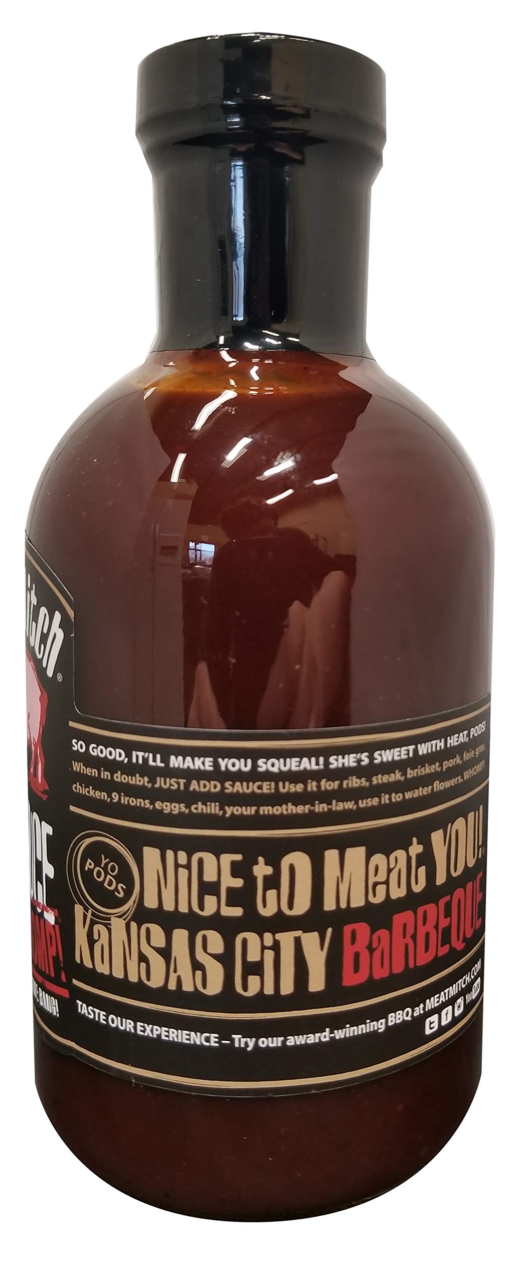 Meat Mitch WHOMP! BBQ Sauce, 21.0 Ounce | Kansas City Gourmet Competition Barbecue Sauce