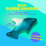 Albanese World's Best Blue Gummi Sharks | 5lbs of Candy | Gluten Free, Fat Free, Soft and Chewy Gummy | Firecracker Pop Flavor: Cherry, Lemon-Lime