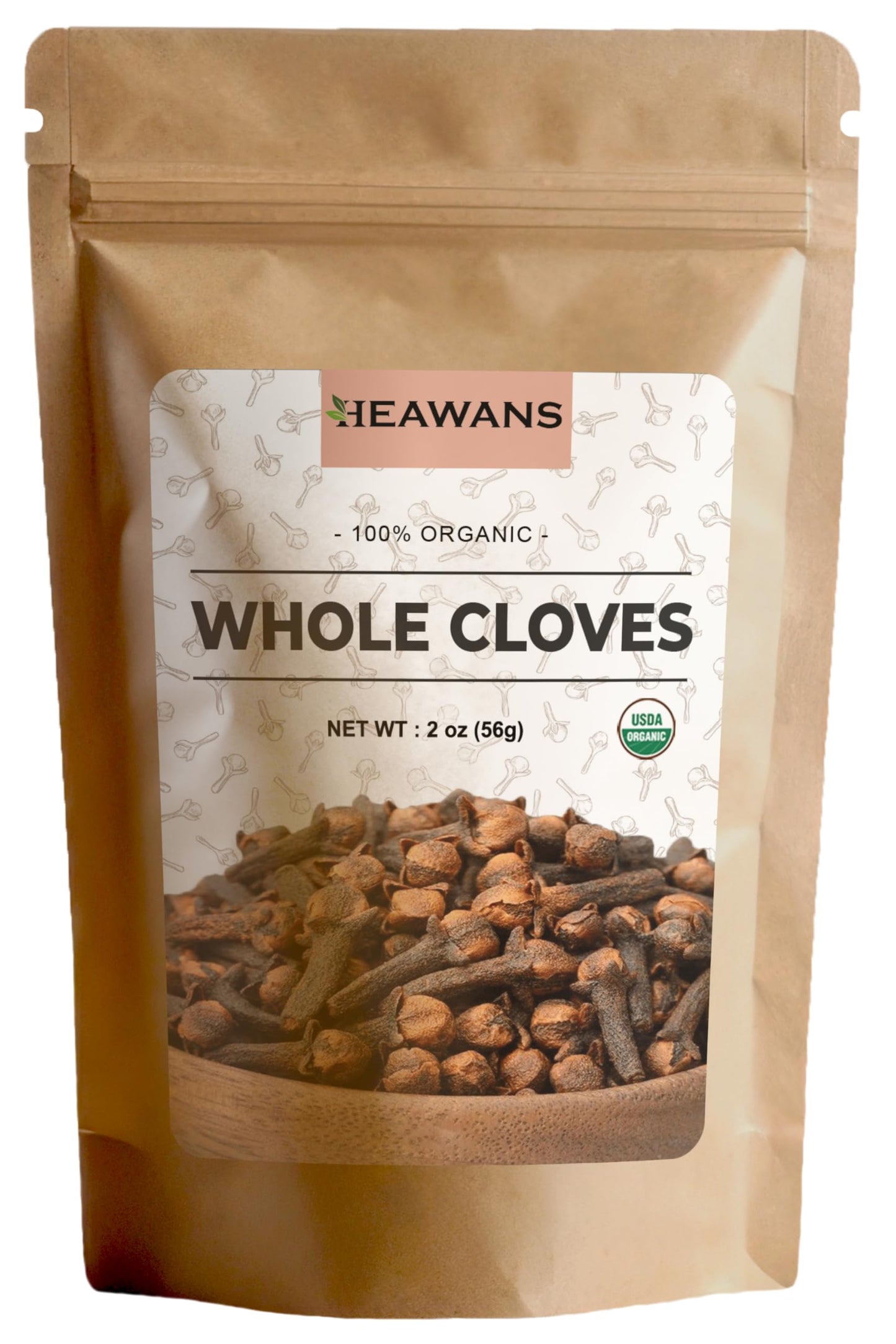 Heawans Hand Picked Premium Grade Organic Whole Cloves 2 oz