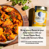 4th & Heart Turmeric Grass-Fed Ghee, Clarified Butter, 100% Butter Fat, Pasture-Raised, Lactose & Casein Free, High Smoke Point Cooking Oil, Keto