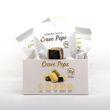 White Chocolate Brownie Pops (Full Case) Gluten-Free, High Protein (10g), Low Sugar, Guilt-Free Snack with Clean Ingredients - No Seed Oils - Kid