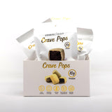 White Chocolate Brownie Pops (Full Case) Gluten-Free, High Protein (10g), Low Sugar, Guilt-Free Snack with Clean Ingredients - No Seed Oils - Kid