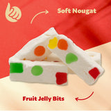 Jujube Nougat Candy | 30 Count, 11-Ounce Pack | Classic Treat with Fruit Jelly Pieces | Individually Wrapped Chewy Candy for Buffets, Gifting