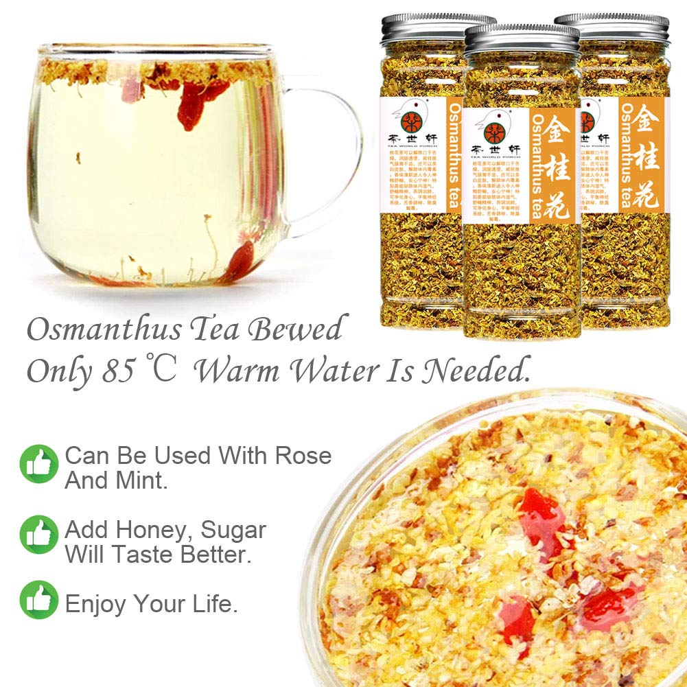 Plant Gift Organic Sweet Osmanthus Tea, ?? Gui Hua Tea,Sweet Olive, flower tea Health Care skin care Chinese flower 40G/1.41oz