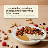Rooted Living Peanut Butter Crunch Granola, 8 Oz, Organic Rolled Oats and Sweetened with Maple Syrup, Healthy Vegan Snack, Topping, or Breakfast