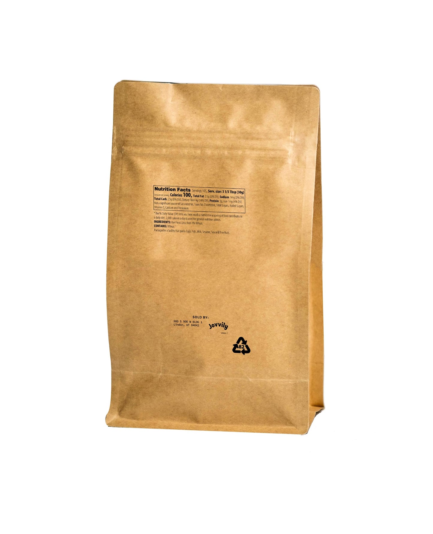 Jovvily White Rye Flour - 7 lb - Bread & Biscuits - Cleaned & Sifted - Always Pure