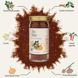 Beller Nutrition Tex Mex Organic Ancho Chili Powder Spice Blend Seasoning | 2 oz | Mexican Seasoning with Ground Ancho Powder, Paprika, Cumin, Ceylon