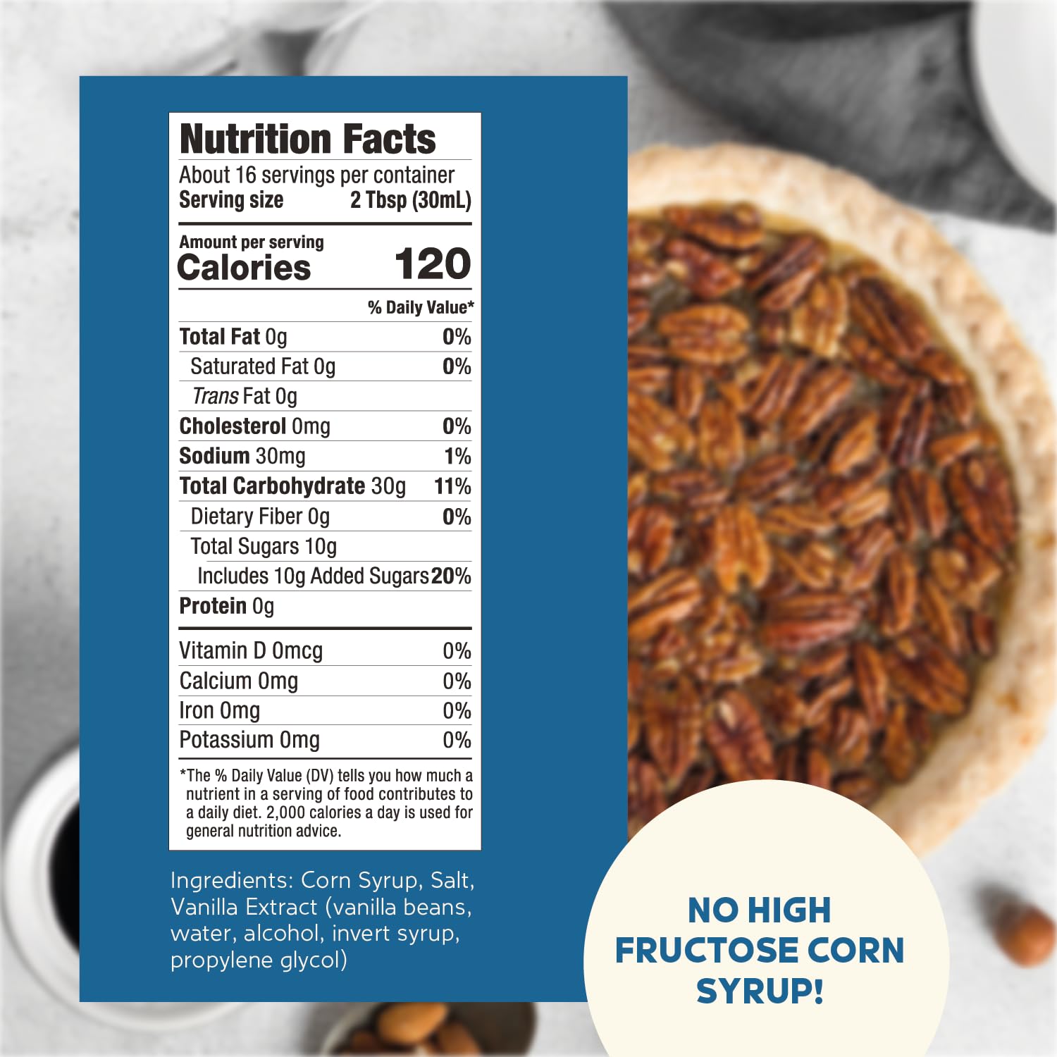 Haddar Light Corn Syrup 16oz (2 Pack) Made with Real Vanilla | No High Fructose Corn Syrup!