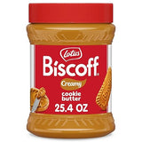 Lotus Biscoff Cookie Butter Spread, Creamy, non GMO + Vegan, 25.4oz