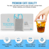 Teazzers Premium All-Natural Green Tea Bags - Great for Foodservice Commercial Ice Tea Brewers | Unsweetened USA-Made Bulk Green Tea for Restaurants
