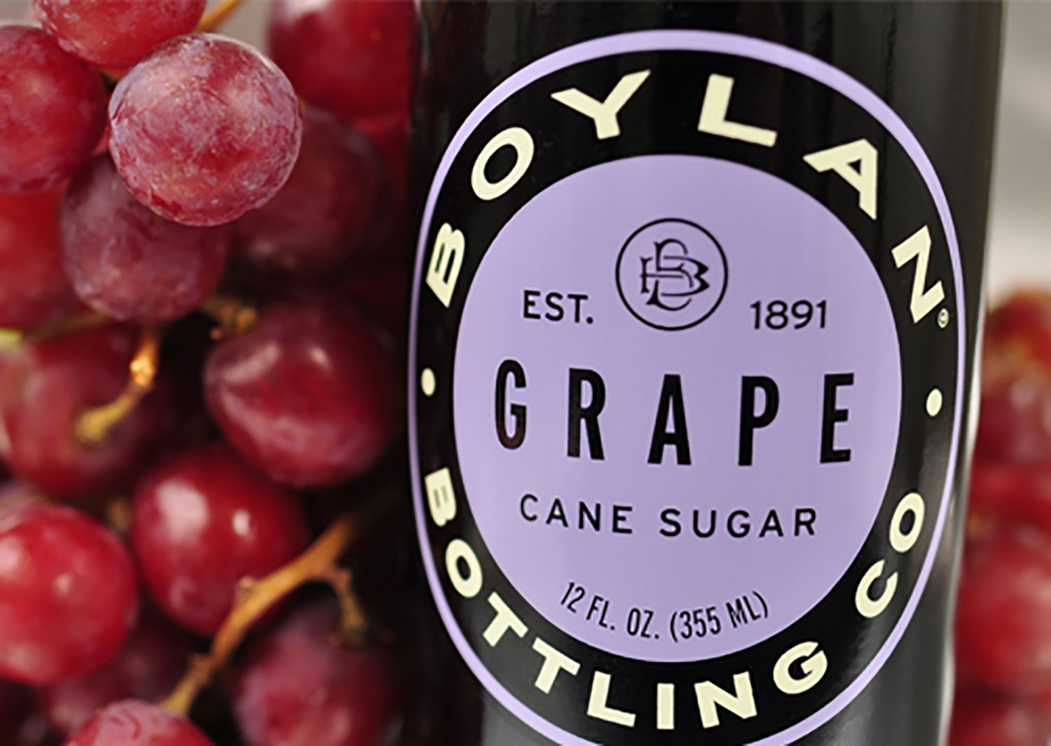 Boylan Grape Soda, 12 fl oz, 12 Count