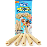 Rice Krispies Treats Cereal Straws, Sweet and Crunchy Wafer Tubes, On The Go Snacks, 5 Count, 1.76 Ounces