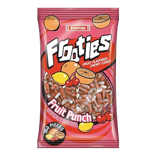 Tootsie Roll Red Frooties - 2 Pound Bag of Individually Wrapped Chewy Candy - Gluten Free, Peanut Free - Fruit Punch, 38.8 oz.