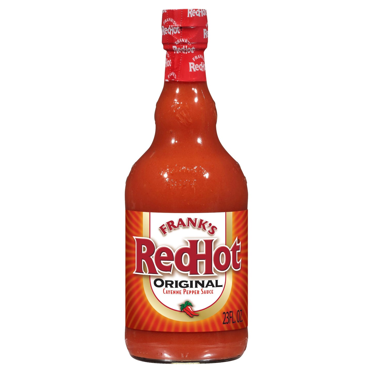 Frank's RedHot Original Hot Sauce, 23 fl oz (Pack of 12) - One 12 Pack of 23 Fluid Ounce Bottles of Original Cayenne Pepper Hot Sauce, Great