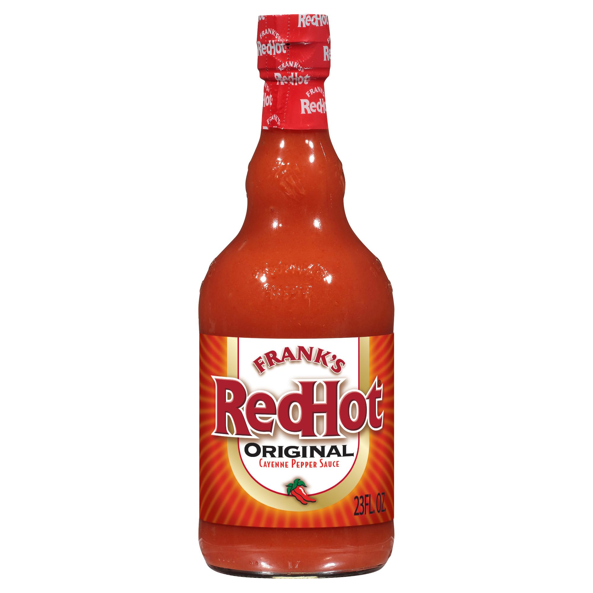 Frank's RedHot Original Hot Sauce, 23 fl oz (Pack of 12) - One 12 Pack of 23 Fluid Ounce Bottles of Original Cayenne Pepper Hot Sauce, Great