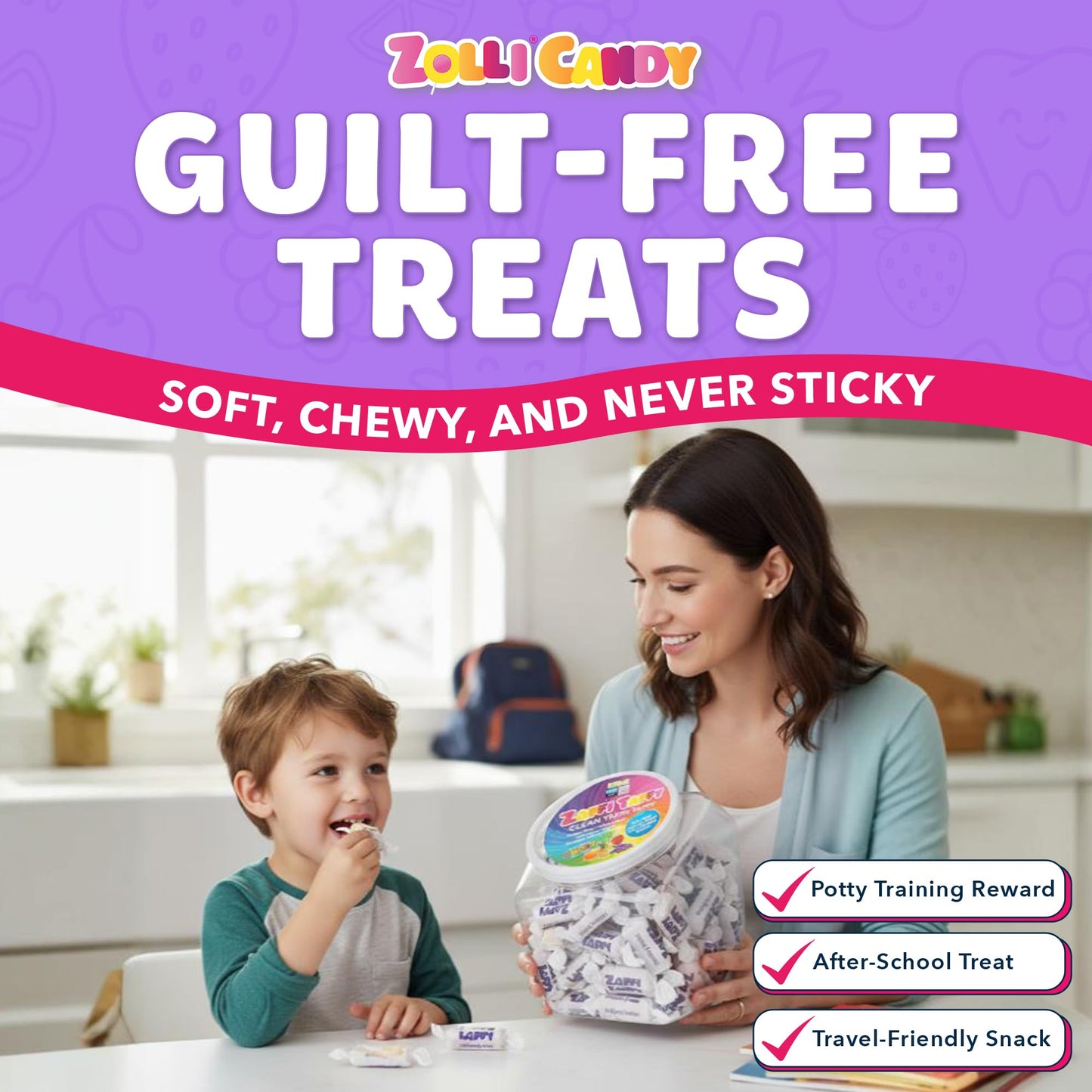 Zollipops Candy Clean Teeth Keto Sugar Free Taffy, Variety Pack, 32 Oz (Packaging may vary)