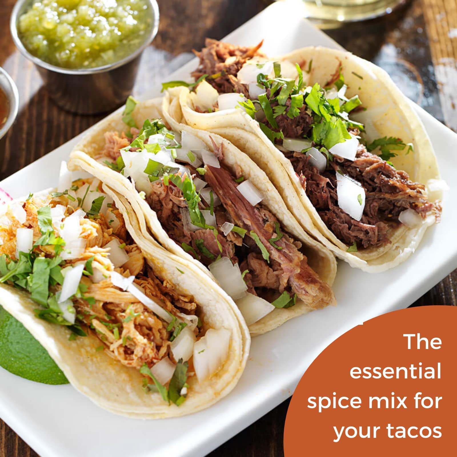 Organic Taco Seasoning - Bold & Authentic Flavor| All-Natural, Gluten-Free & Non-GMO | Perfect for Tacos, Fajitas, Burritos, and Tex-Mex Dishes (18