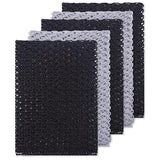 Olivia tree 5pcs Monotone Dish Washing Net Cloths, Dish mesh net,Scourer, Quick Dry, Perfect Scrubber for Washing Dishes 11" X 11" Dish scubber