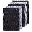 Olivia tree 5pcs Monotone Dish Washing Net Cloths, Dish mesh net,Scourer, Quick Dry, Perfect Scrubber for Washing Dishes 11" X 11" Dish scubber