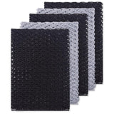 Olivia tree 5pcs Monotone Dish Washing Net Cloths, Dish mesh net,Scourer, Quick Dry, Perfect Scrubber for Washing Dishes 11" X 11" Dish scubber