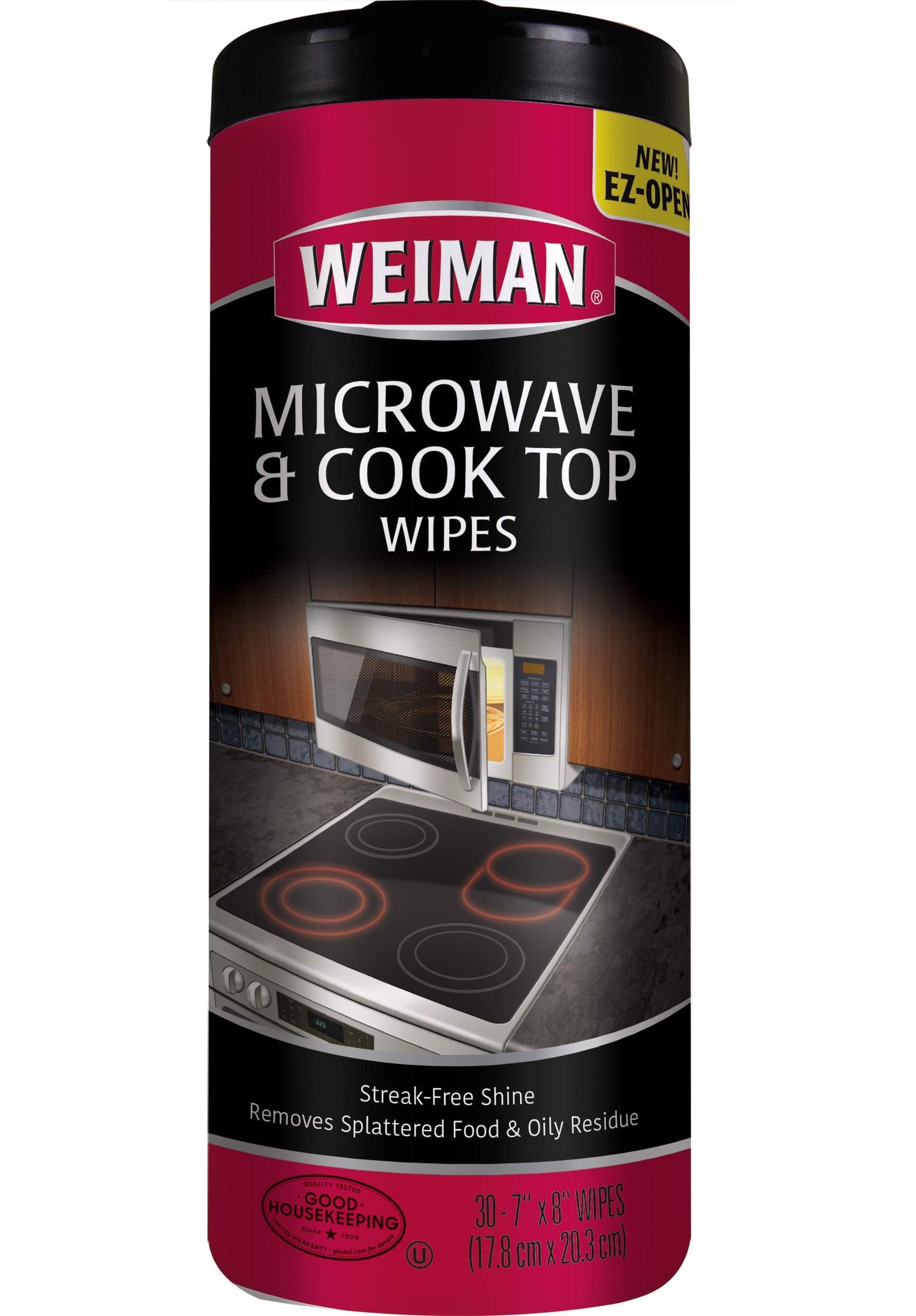 Weiman Microwave & Cook Top Wipes - 30 Count (Pack of 4)