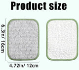 Fuiyuqa Multipurpose Wire Dishwashing Rags for Wet and Dry, Reusable Wire Miracle Cleaning Cloths, Round Wire Washing Cloth, Non Scratch Wire