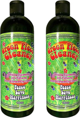 Green Piece® Magnetic Glass Cleaner Kit (Made in USA) - 2 Bottles of 16 oz Glass Cleaner with Purple Magnet Scrubber for Easy Grime Eco-Friendly