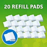 Scrubbing Bubbles Flushable Toilet Bowl Wand Cleaner Refills, Fresh Brush Cleaner Toilet Refill Pads, Removes Limescale & Odors, Citrus Scent, 20
