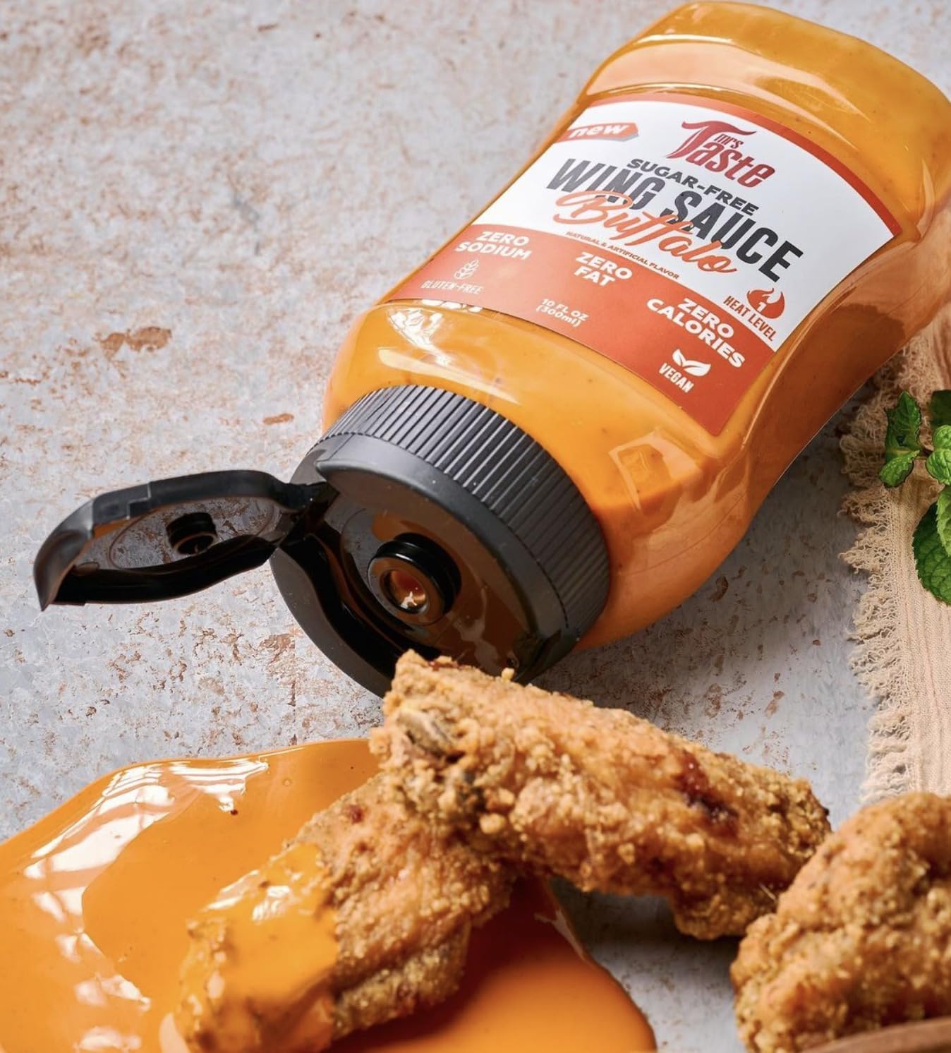 Mrs Taste Sugar Free Sauce, Zero Calories, Zero Sodium, Zero Sugar, High Fiber, Keto Friendly, Paleo Friendly, Low Calorie Option, Condiments