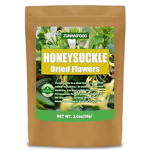 Premium Honeysuckle Flower Tea, 100% Natural Honeysuckle(Lonicera Japonica) Herbs, 2.0oz