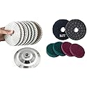 5" Marble Polish pad Tile Bathroom Scrubber scrubbing Cleaning pad 22+1 for Granite Quartzite Concrete Travertine Polisher Grinder