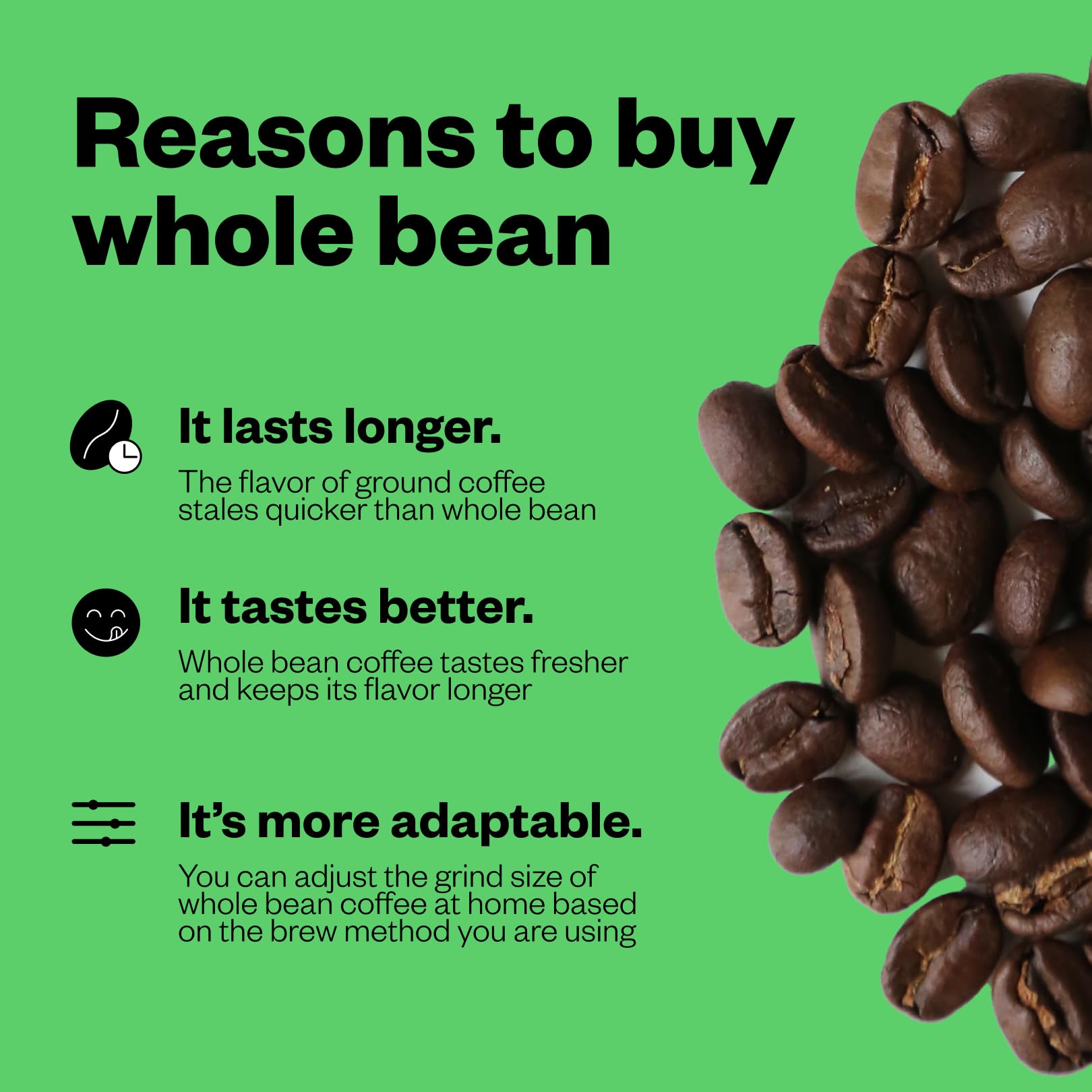 Counter Culture Whole Bean Coffee 2-Pack (Big Trouble - Medium Dark Roast & Slow Motion - Organic Decaf Medium Roast) Sustainably Sourced, Whole