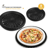 EBIGIC Paper Plate Holders, 8/12/24 Packs 9/10 Inch paper plate holders reusable Black Plastic Heavy Duty supports for Picnic Party Dinner