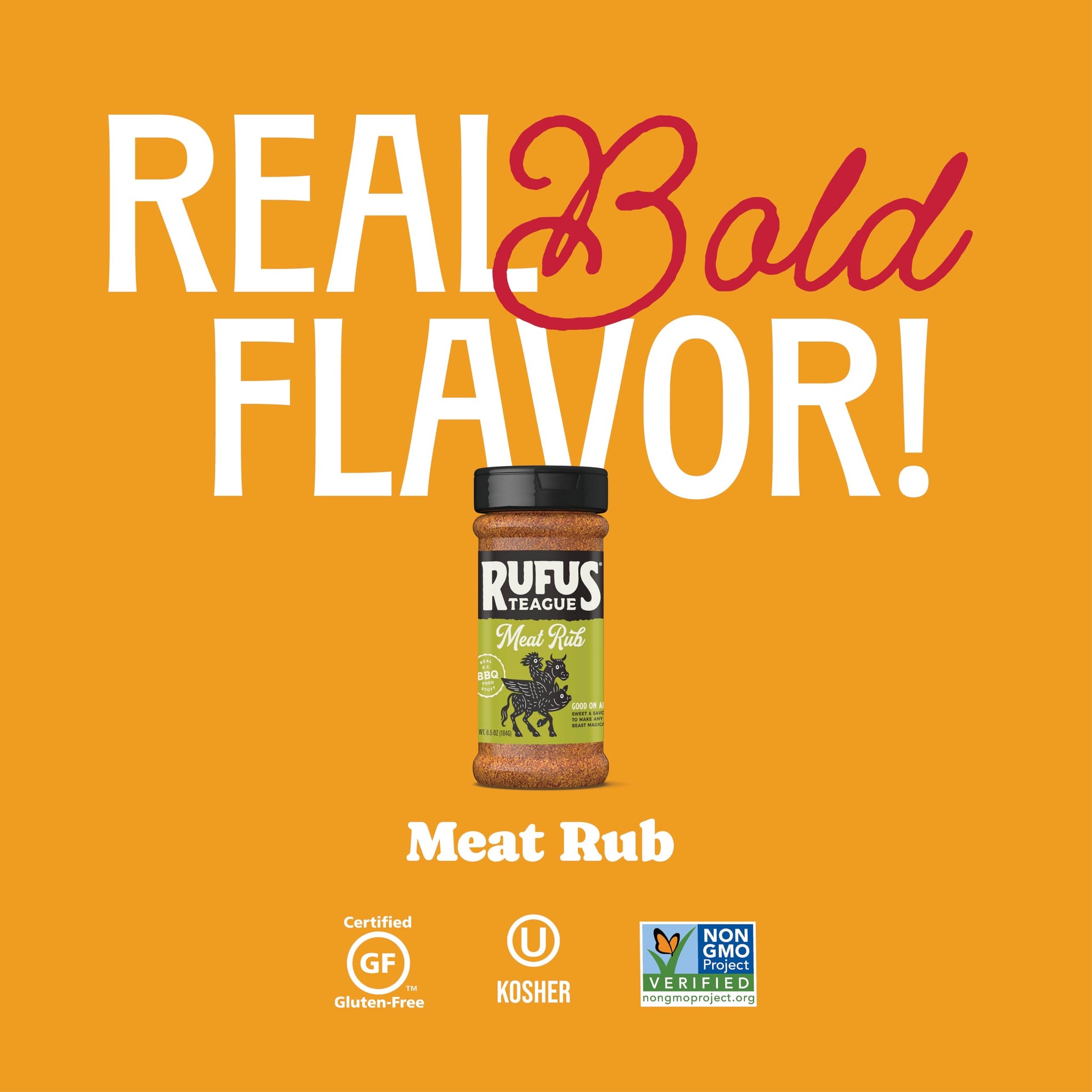 Rufus Teague Meat Rub, 2 Pack, Premium Barbecue Seasoning & Dry Rub for Smoking and Grilling, Award-Winning Flavor for Beef, Pork & Chicken