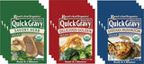 Roads End Organics Gravy Variety Pack ~ Includes (4) Shiitake Mushroom Gravy Mix, 1 Oz, (4) Savory Herb Gravy Mix, 1 Oz and (4) Golden Gravy Mix, 1 Oz