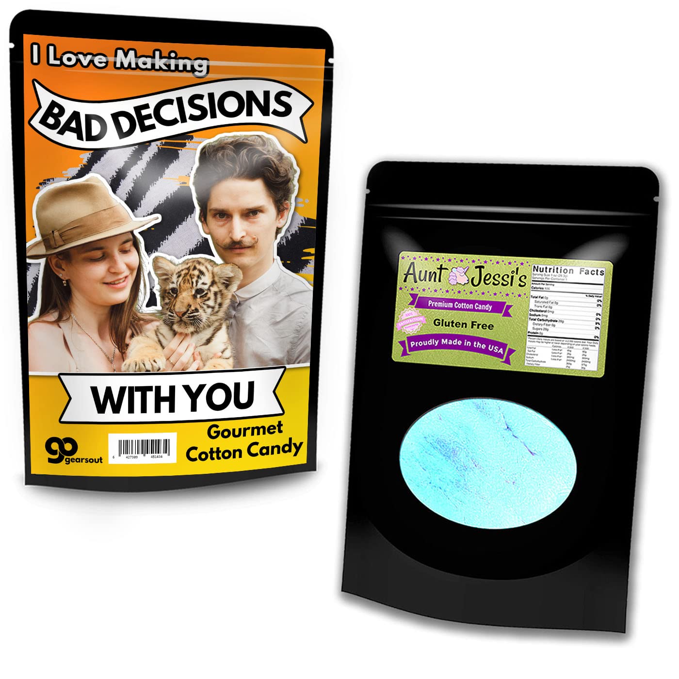 I Love Making Bad Decisions With You - Blue Cotton Candy - Funny Gag Gift for Best Friends - Husband and Wife Jokes - Gifts for Newlyweds - Funny Gag