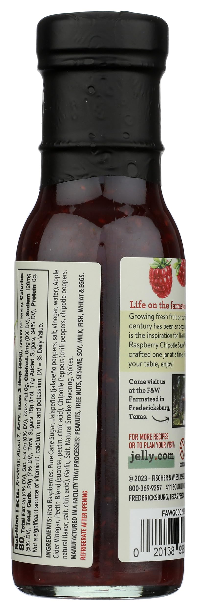 Fischer & Wieser 255816 10.5 oz Roasted Raspberry Chipotle Sauce44; Pack of 6
