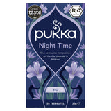 Pukka Herbal Teas Night Time Organic Oat Flower Lavender and Lime Flower Tea, 20g 20 Count
