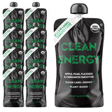 Clean Label Organic Fruit Smoothie Sports Pouches - Healthy Nutrition Drinks, Gluten Free, Caffeine Free, Vegan, Kosher, Convenient Snacks - Apple