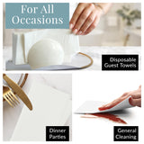 Reli. Bathroom Napkins Guest Disposable (180 Pack) Linen-Feel Guest Towels 12" x 15.75" | Cloth-Like Restroom Napkins | Paper Hand Towels