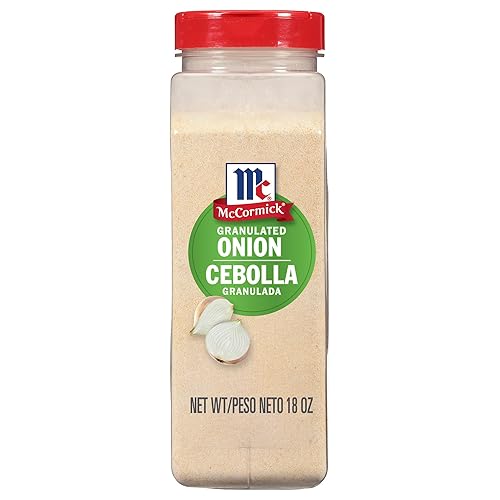 McCormick Granulated Onion, From Whole, White Onions, For Bringing Consistent Flavor to Meals & Recipes, 18 oz