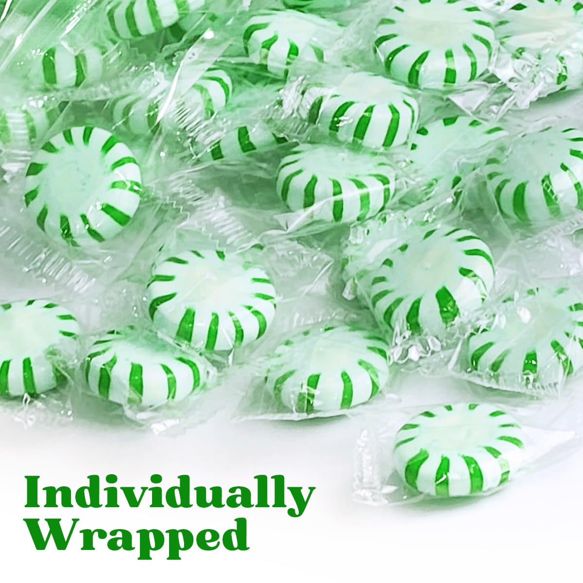 Starlight Spearmint Candy Individually Wrapped, Starlight Mints Bulk Individually Wrapped Spearmint Christmas Candy for Office, Hard Candy Starlight