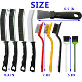 10Pcs Crevice Cleaning Tools, Household Cleaning Brush?Hard Bristle Brushes for Small Spaces, Bathroom, Kitchen, Tiles, Vents, Blinds, Keyboard