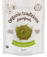 Organic Traditions Moringa Powder Organic, Green Superfood for Smoothies with Moringa Leaves, Rich in Natural Vitamins and Minerals, Traditionally